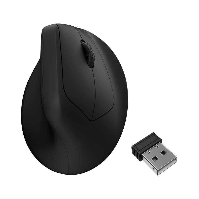 Keychron M5 Wireless Ergonomic Mouse with Pixart 3950 Sensor 2.4 Ghz Bluetooth USB Wired Connectivity 8K Polling Rate 47° Vertical Design