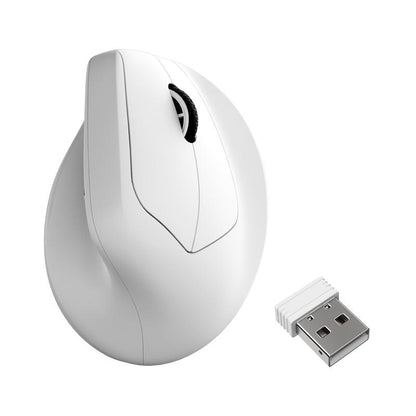 Keychron M5 Wireless Ergonomic Mouse with Pixart 3950 Sensor 2.4 Ghz Bluetooth USB Wired Connectivity 8K Polling Rate 47° Vertical Design